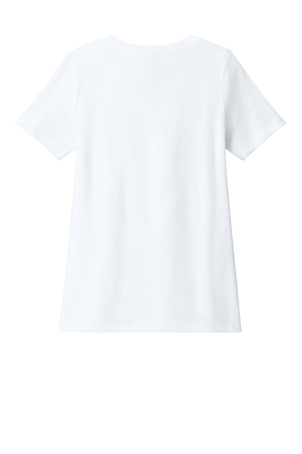 BELLA+CANVAS Women's Relaxed Heather CVC V-Neck Tee BC6405CVC - Solid White Blend - back