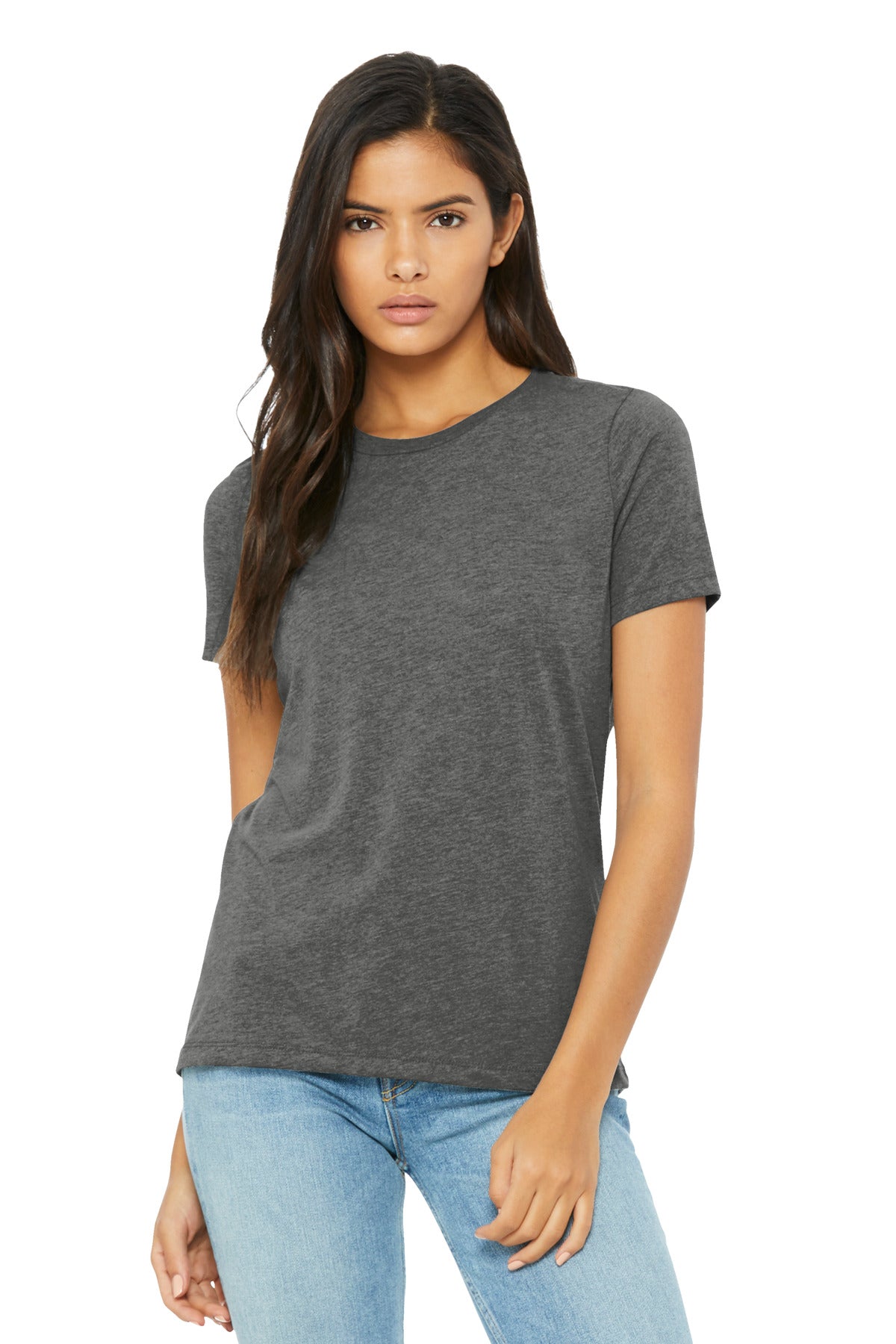 BELLA+CANVAS Women's Relaxed Triblend Tee BC6413 - Grey Triblend - front
