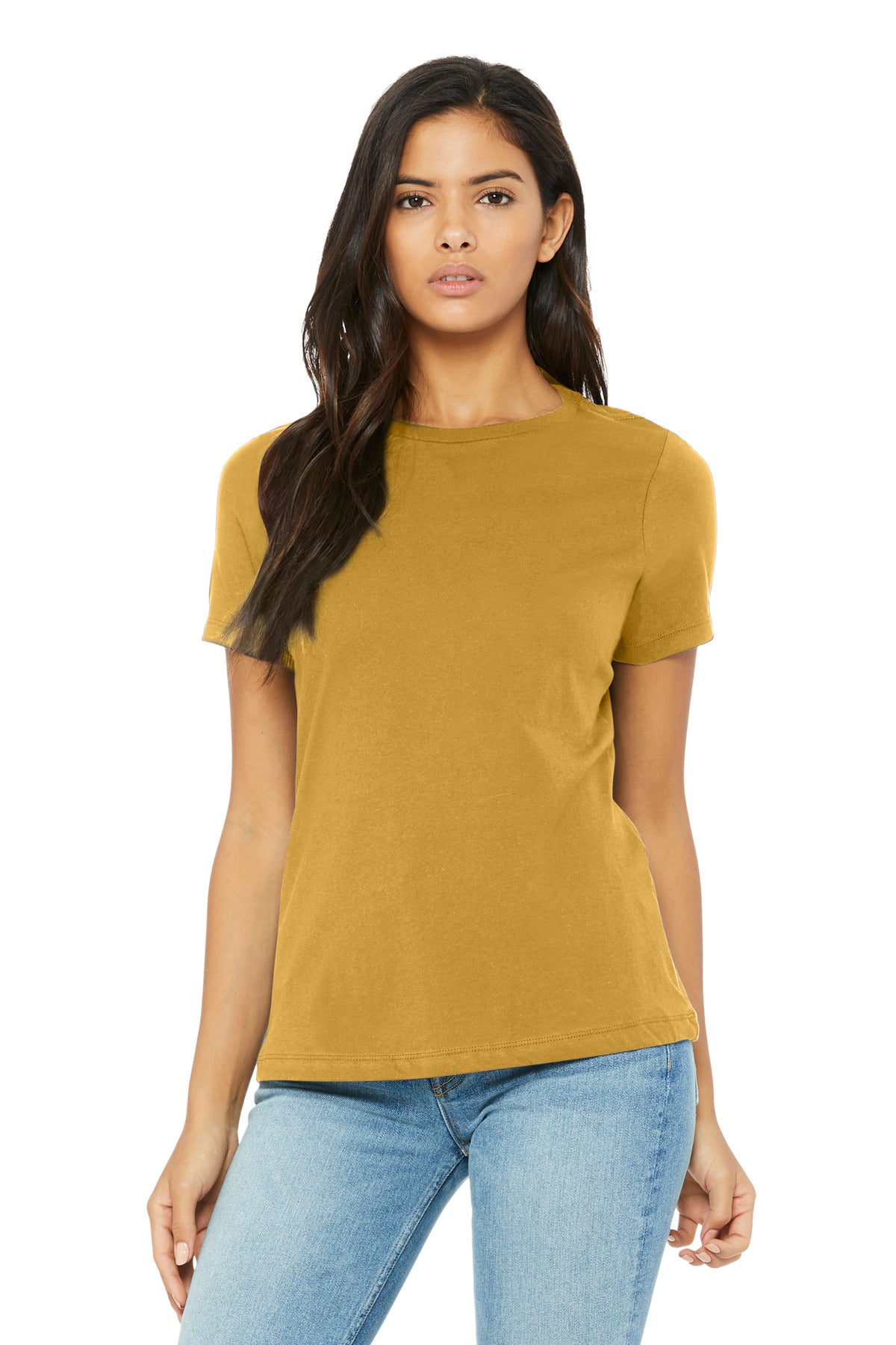 BELLA+CANVAS Women's Relaxed Triblend Tee BC6413 - Mustard Triblend - front