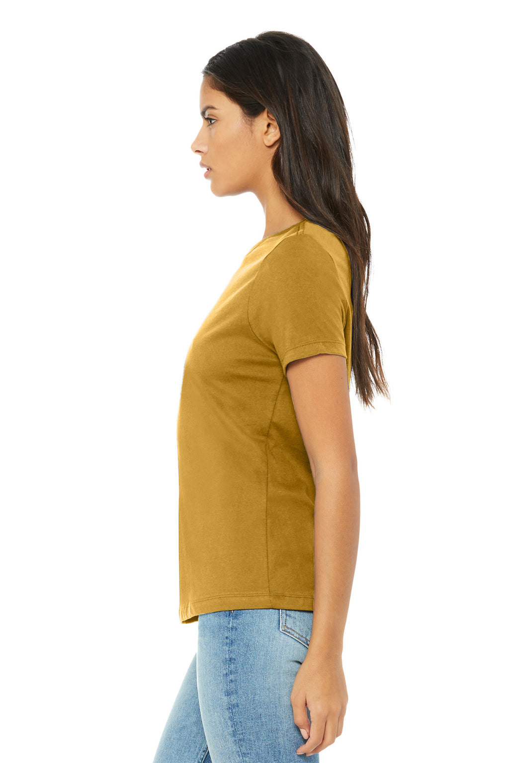 BELLA+CANVAS Women's Relaxed Triblend Tee BC6413 - Mustard Triblend - side