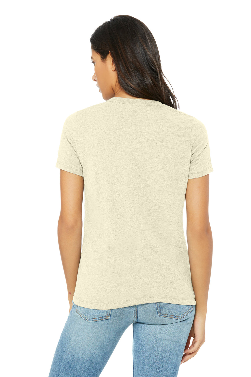 BELLA+CANVAS Women's Relaxed Triblend Tee BC6413 - Oatmeal Triblend - back