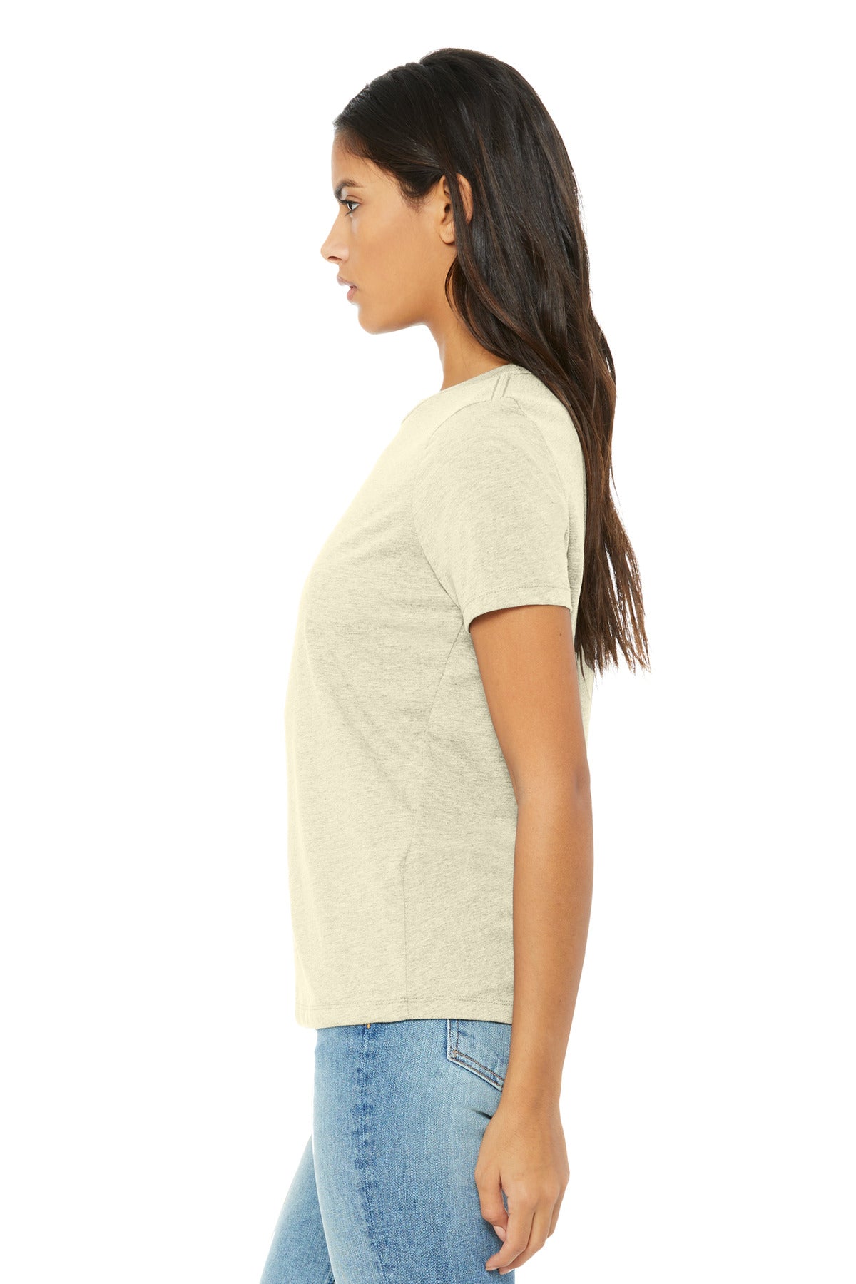 BELLA+CANVAS Women's Relaxed Triblend Tee BC6413 - Oatmeal Triblend - side