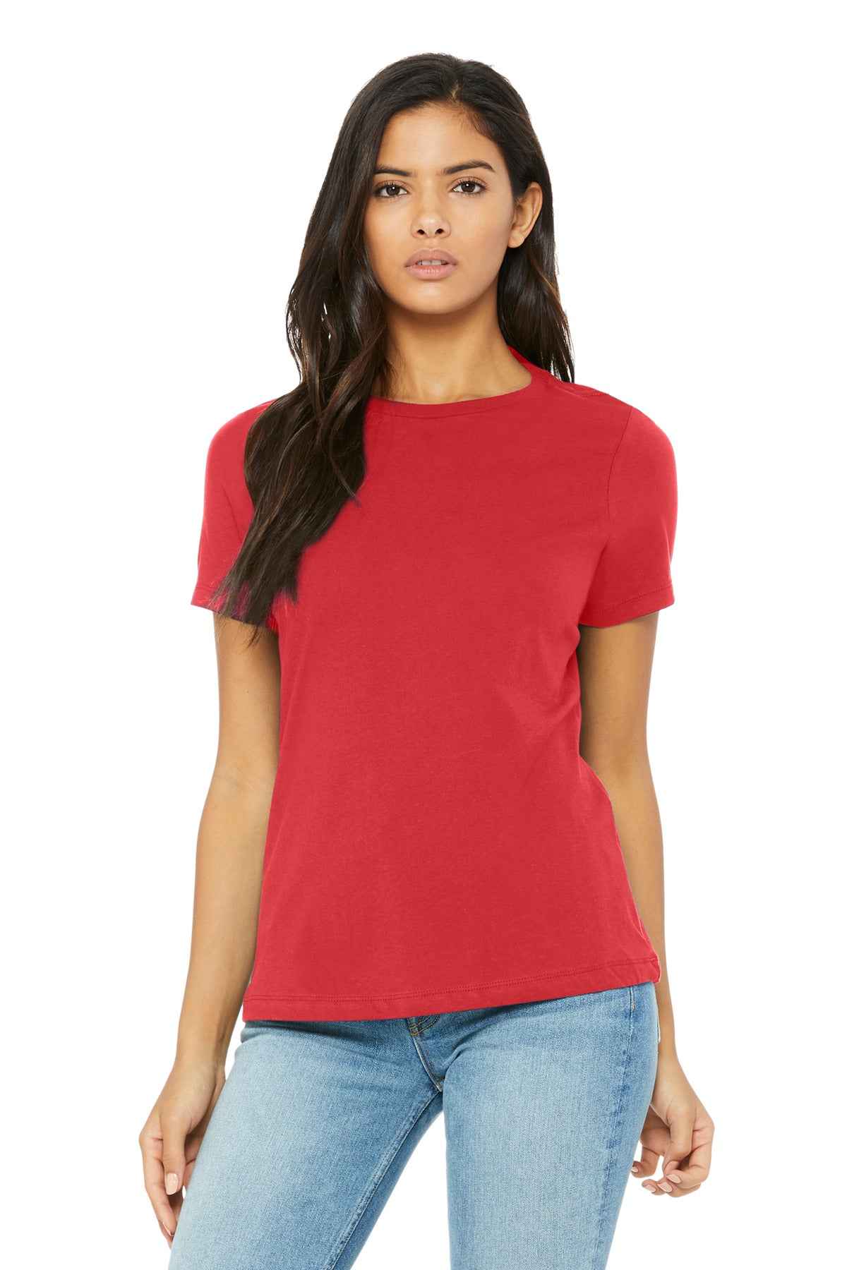 BELLA+CANVAS Women's Relaxed Triblend Tee BC6413 - Red Triblend - front