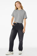 BELLA+CANVAS Women's Jersey Crop Tee BC6482 - Athletic Heather - front