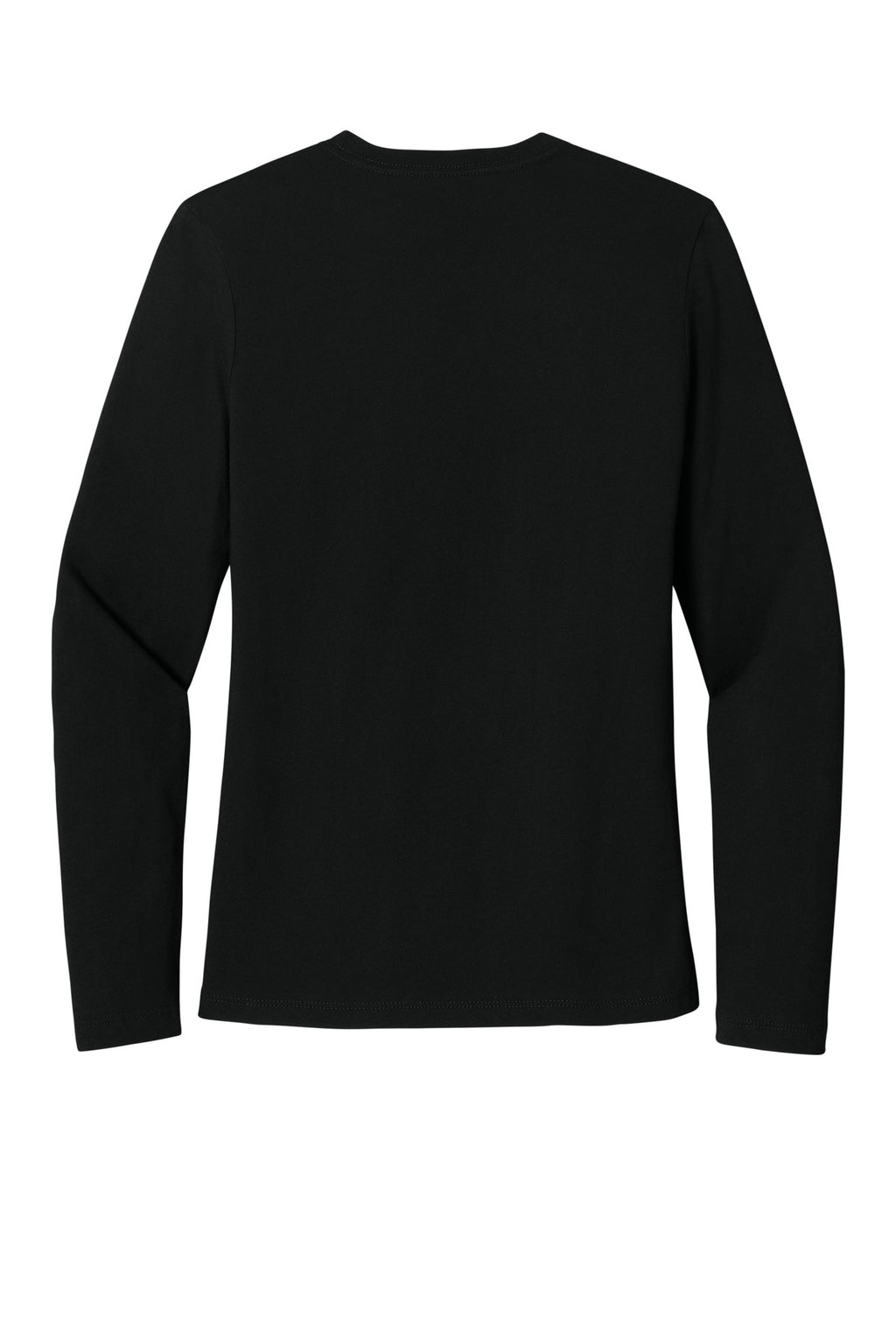 BELLA+CANVAS Women's Jersey Long Sleeve Tee BC6500 - Black - back