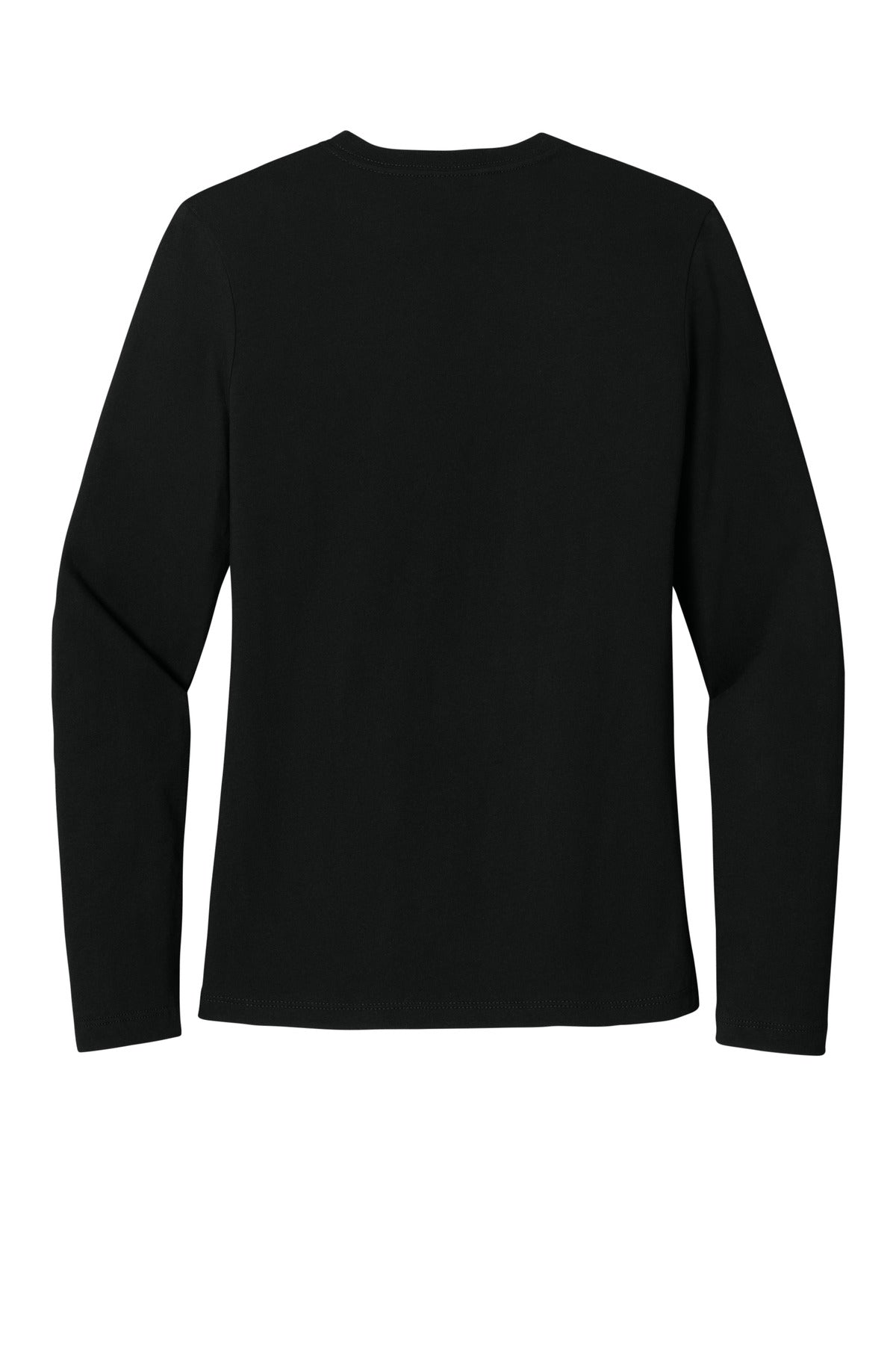 BELLA+CANVAS Women's Jersey Long Sleeve Tee BC6500 - Black - back