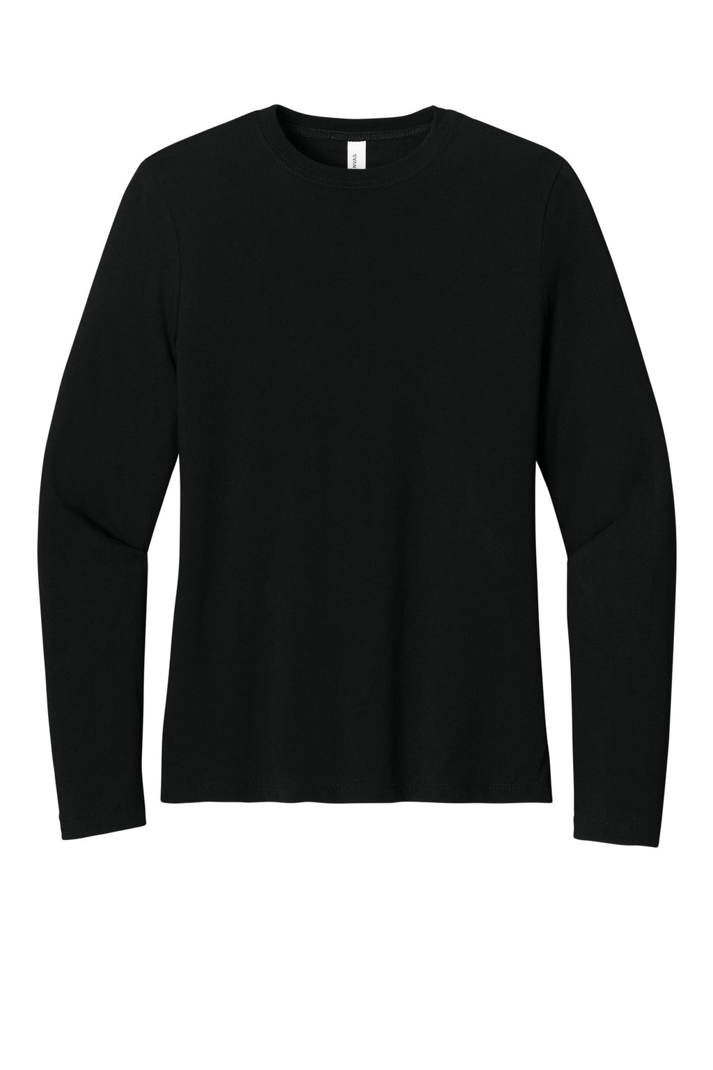 BELLA+CANVAS Women's Jersey Long Sleeve Tee BC6500 - Black - front