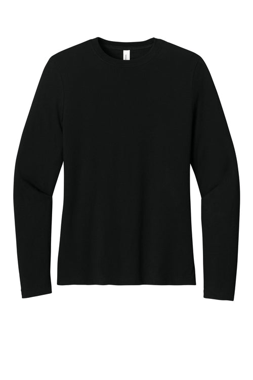 BELLA+CANVAS Women's Jersey Long Sleeve Tee BC6500 - Black - front
