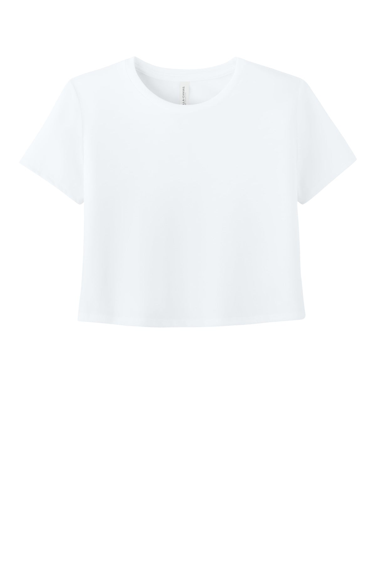 BELLA+CANVAS Women's Flowy Cropped Tee BC8882 - White - front