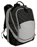 Port Authority Xcape Computer Backpack. BG100 - Black/ Grey - front