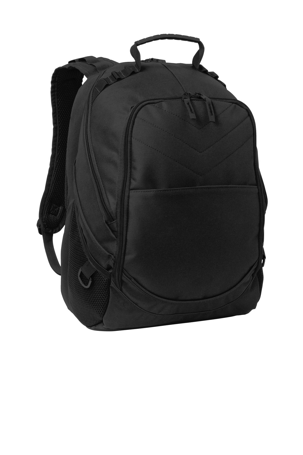 Port Authority Xcape Computer Backpack. BG100 - Black - front