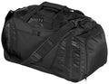 Port Authority - Small Two-Tone Duffel. BG1040 - Black/ Black - front