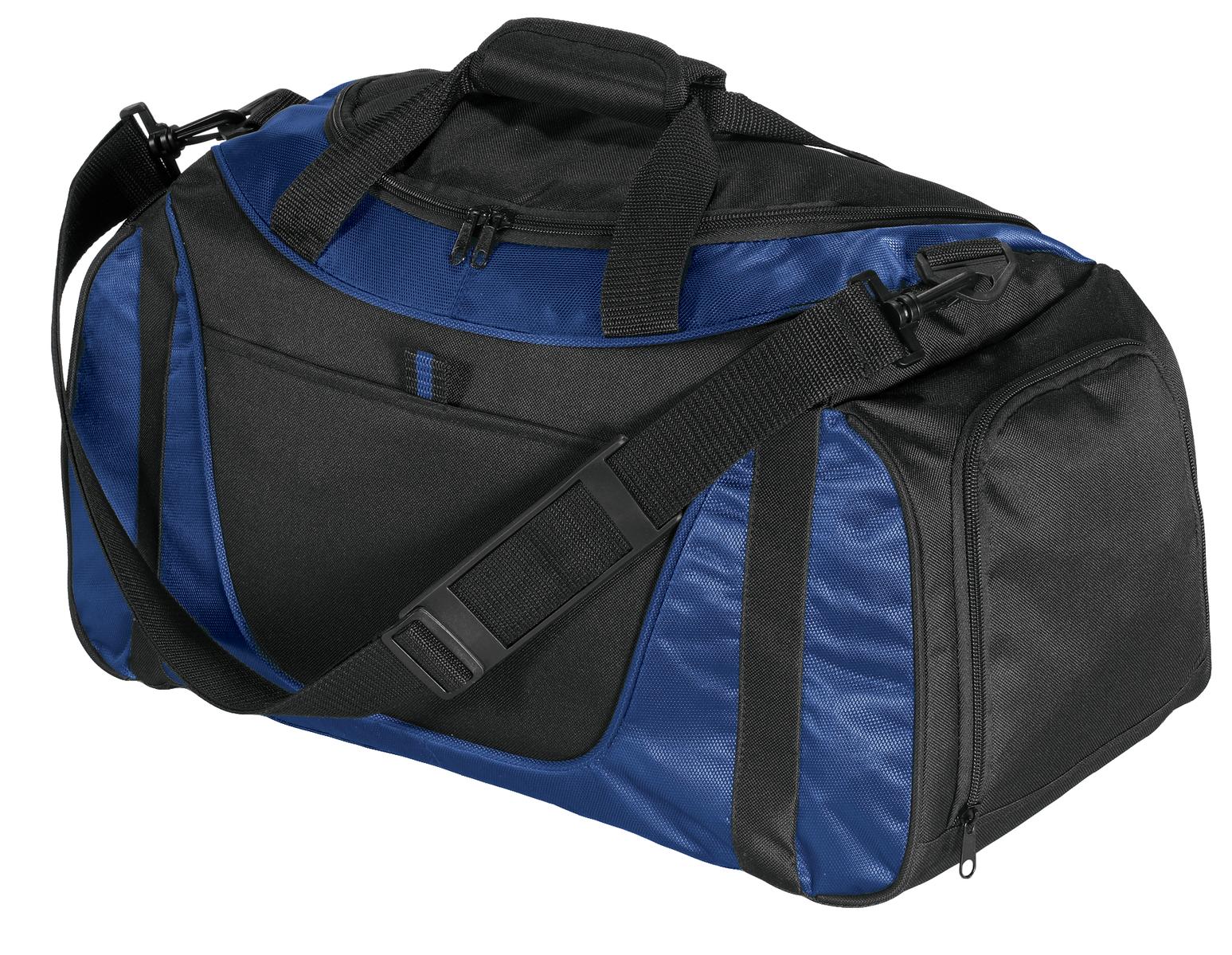 Port Authority - Small Two-Tone Duffel. BG1040 - Navy/ Black - front