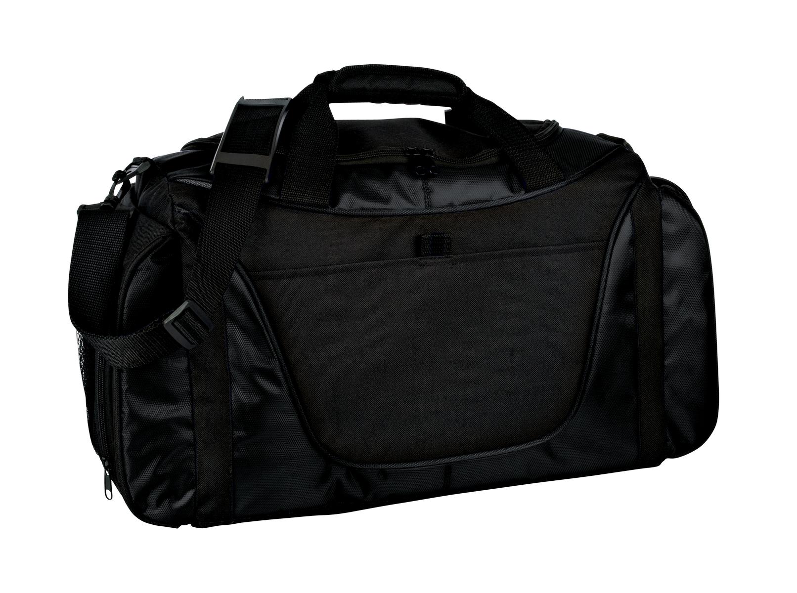 Port Authority Medium Two-Tone Duffel. BG1050 - Black/ Black - front