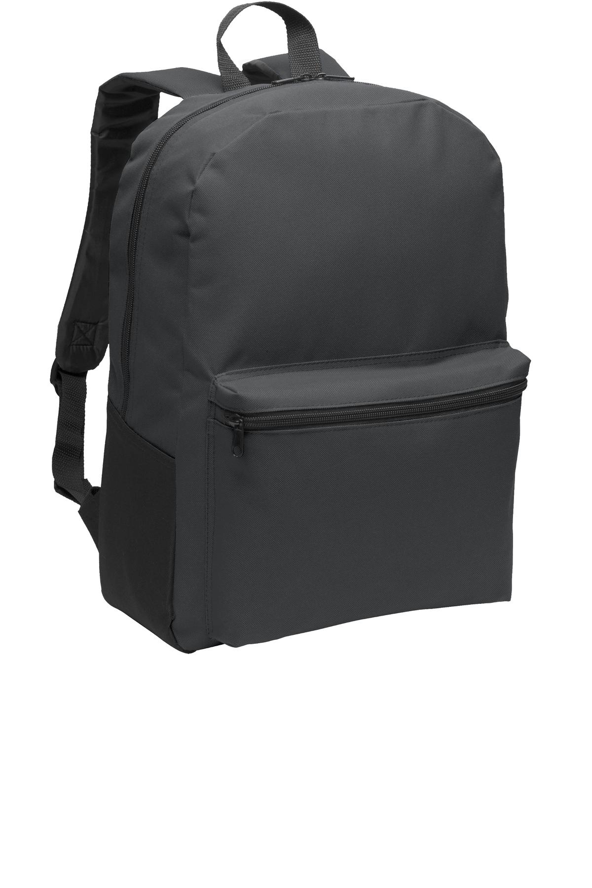 Port Authority Value Backpack. BG203 - Dark Charcoal - front