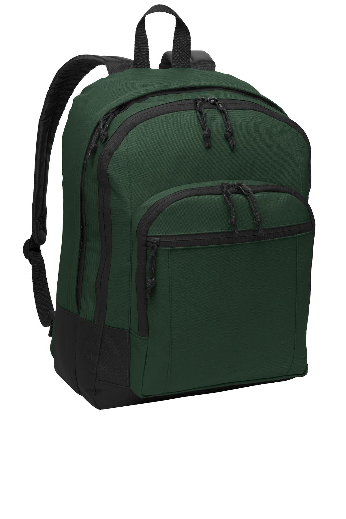 Port Authority Basic Backpack. BG204 - Forest Green - front