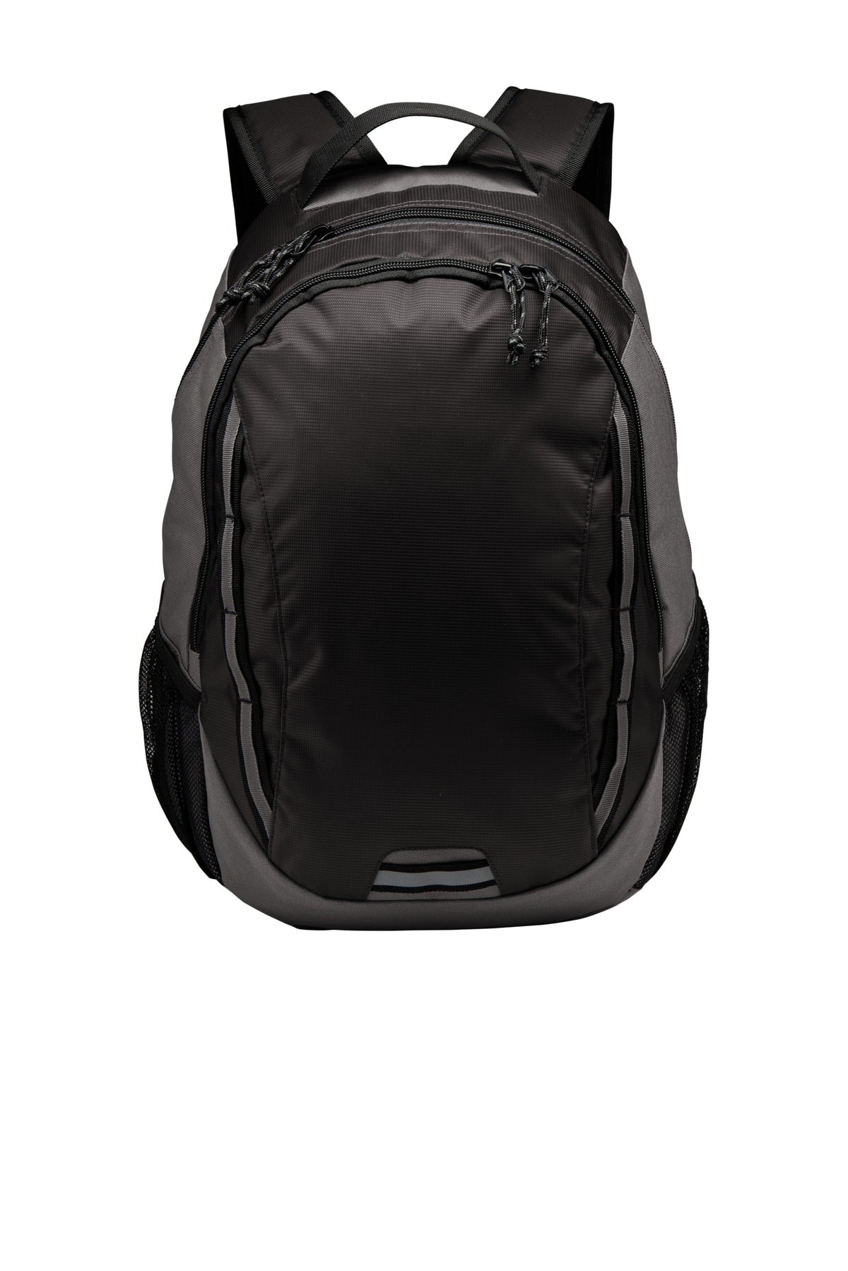 Port Authority Ridge Backpack. BG208 - Dark Charcoal/ Charcoal - front