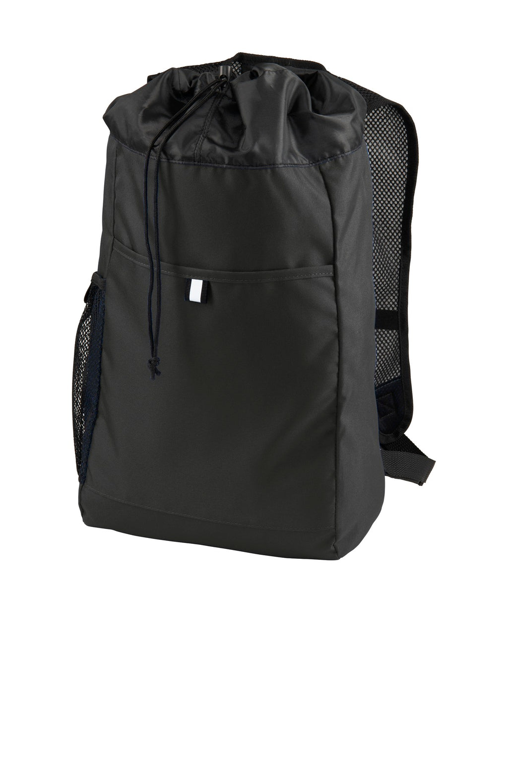 Port Authority Hybrid Backpack. BG211 - Black/ Black - front