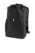 Port Authority Hybrid Backpack. BG211 - Black/ Black - front