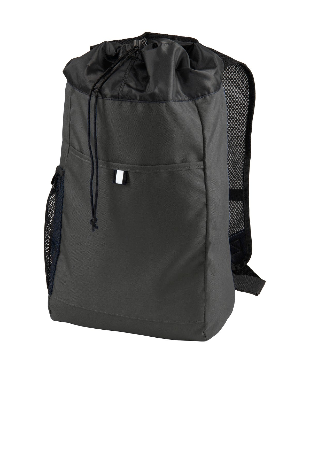 Port Authority Hybrid Backpack. BG211 - Dark Charcoal/ Black - front