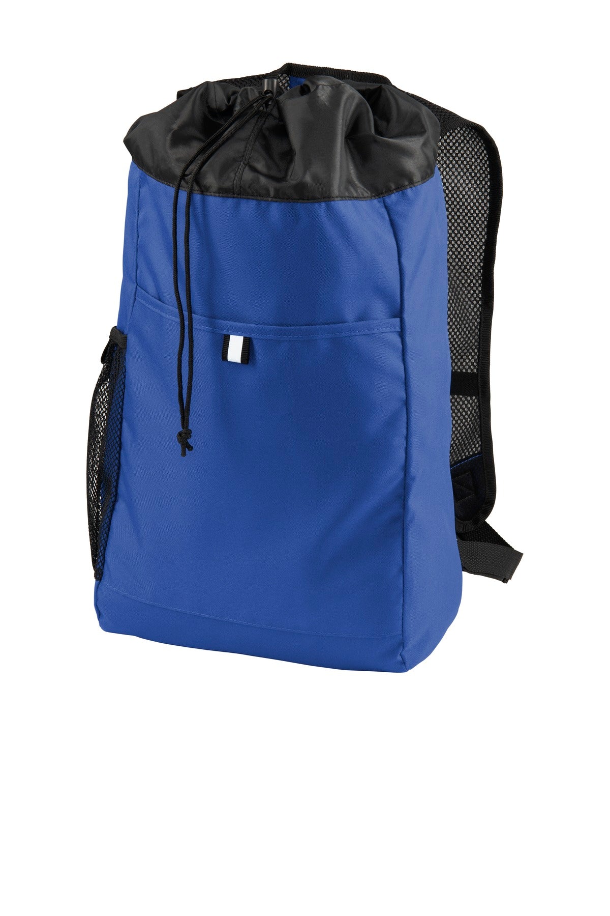 Port Authority Hybrid Backpack. BG211 - Royal/ Black - front