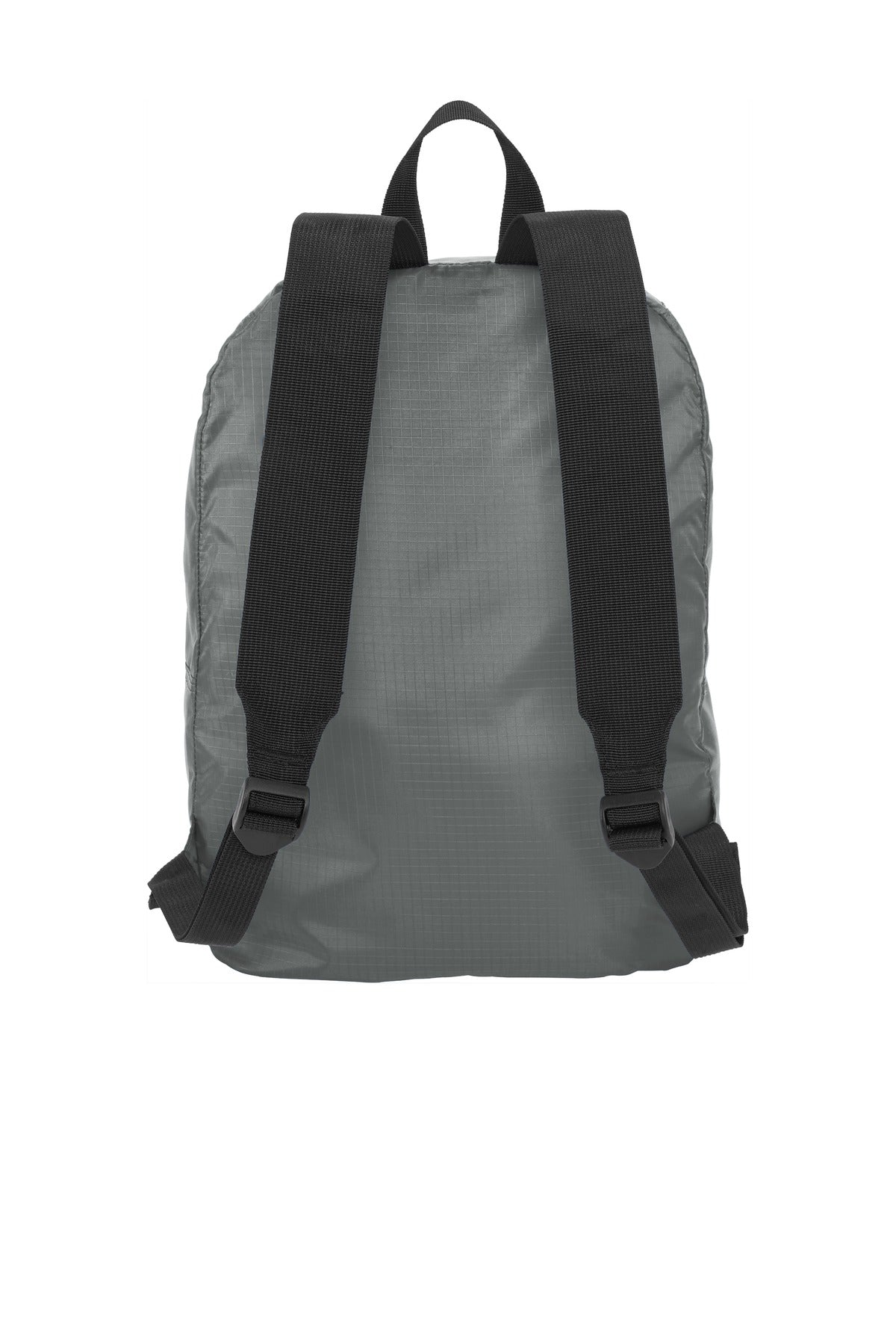 Port Authority Crush Ripstop Backpack BG213 - Shadow Grey - back