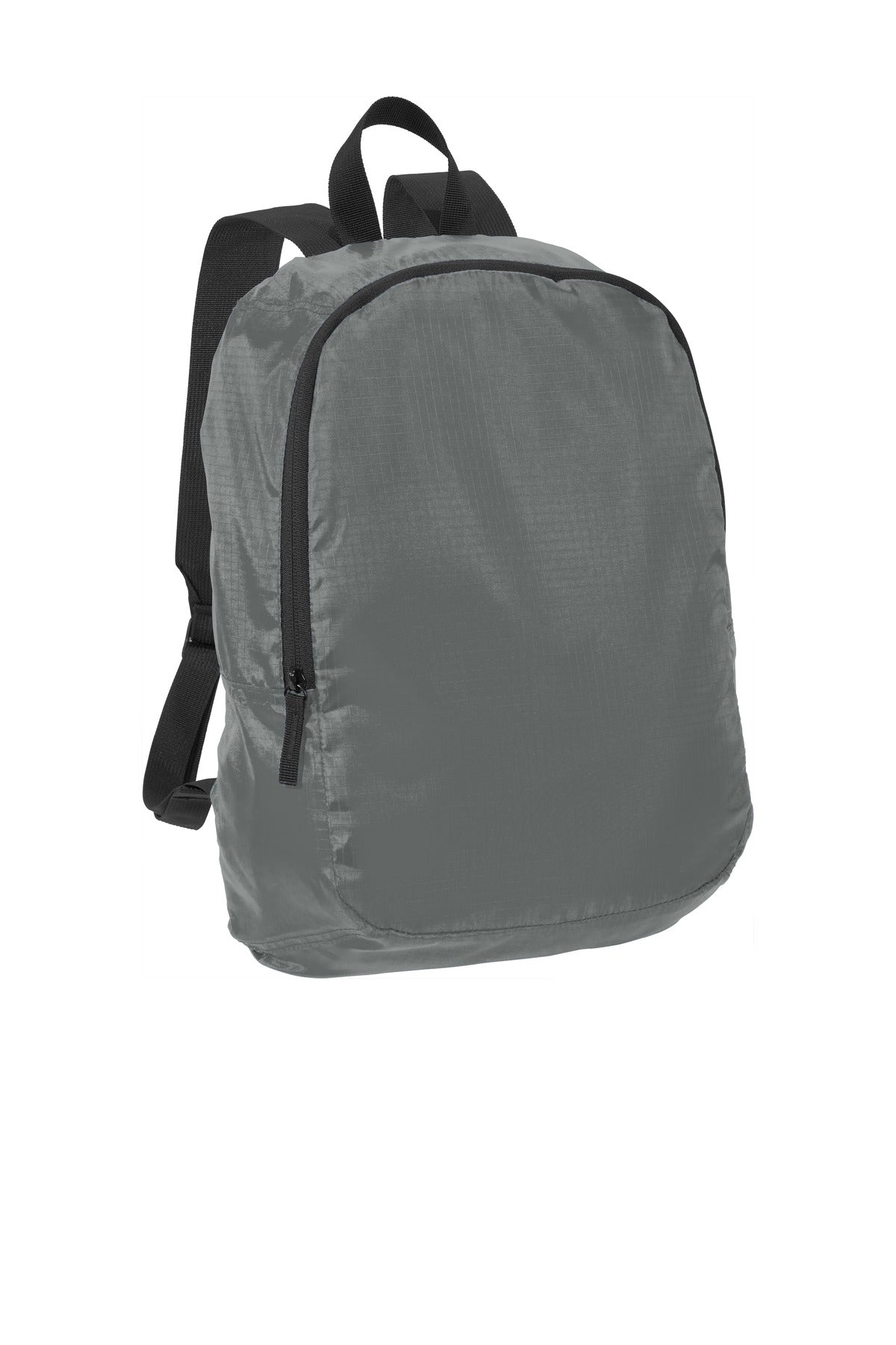 Port Authority Crush Ripstop Backpack BG213 - Shadow Grey - front