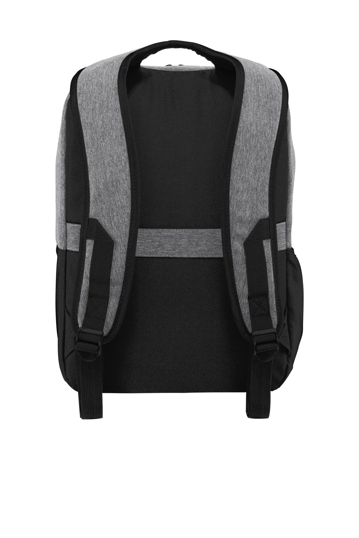 Port Authority Access Square Backpack. BG218 - Heather Grey/ Black - back