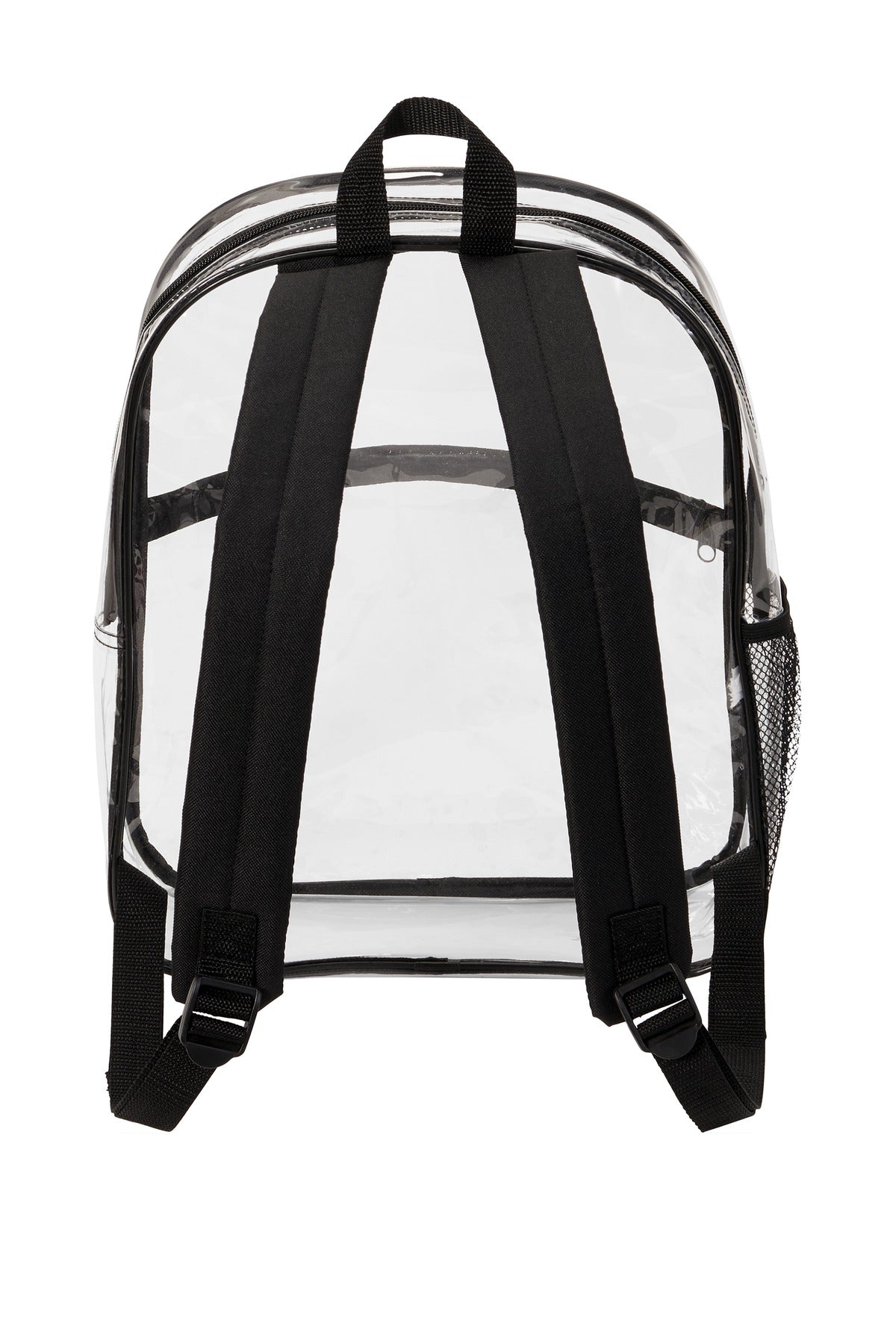 Port Authority Clear Backpack BG230 - Clear/ Black - back