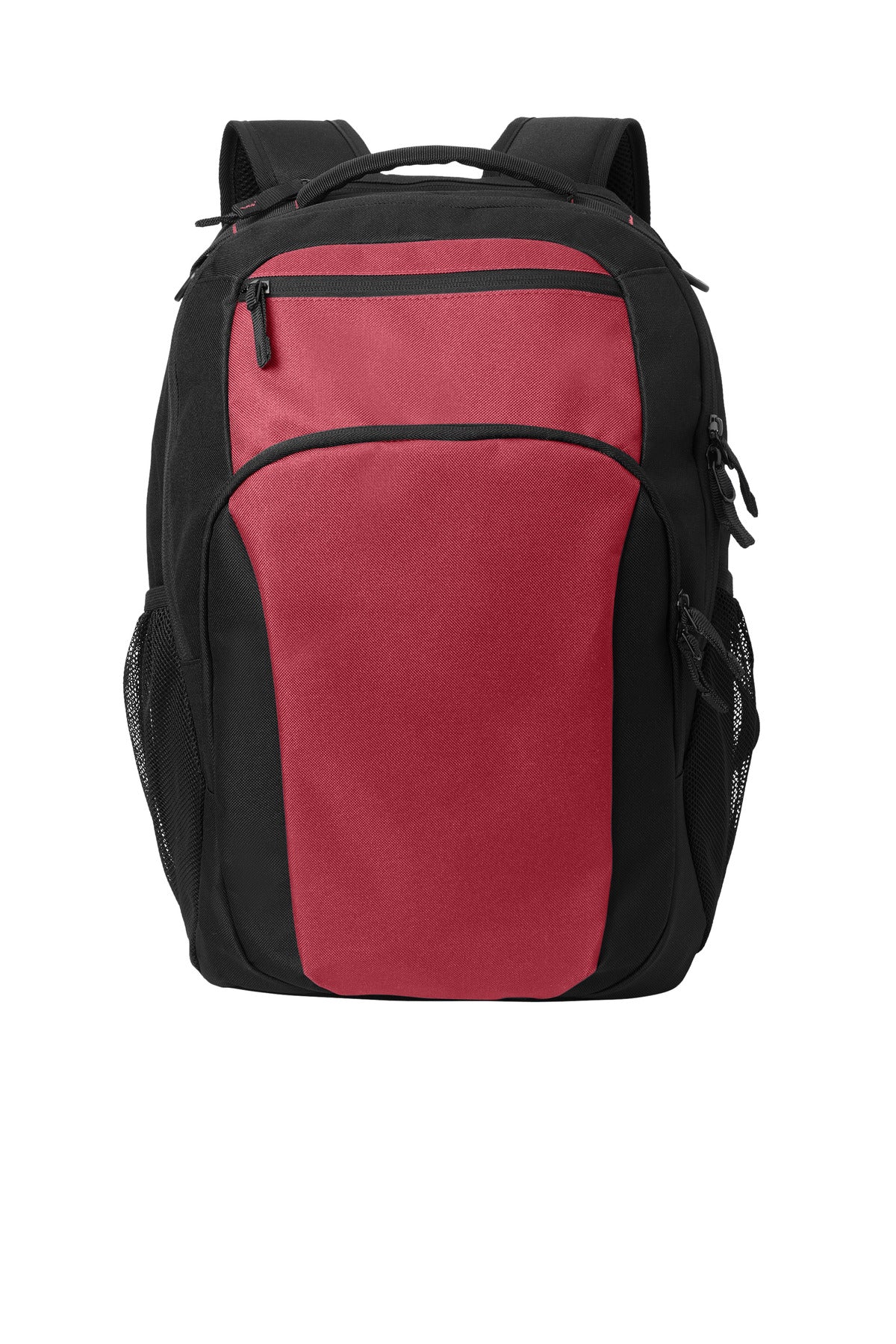 Port Authority Transport Backpack BG232 - Rich Red/ Black - front