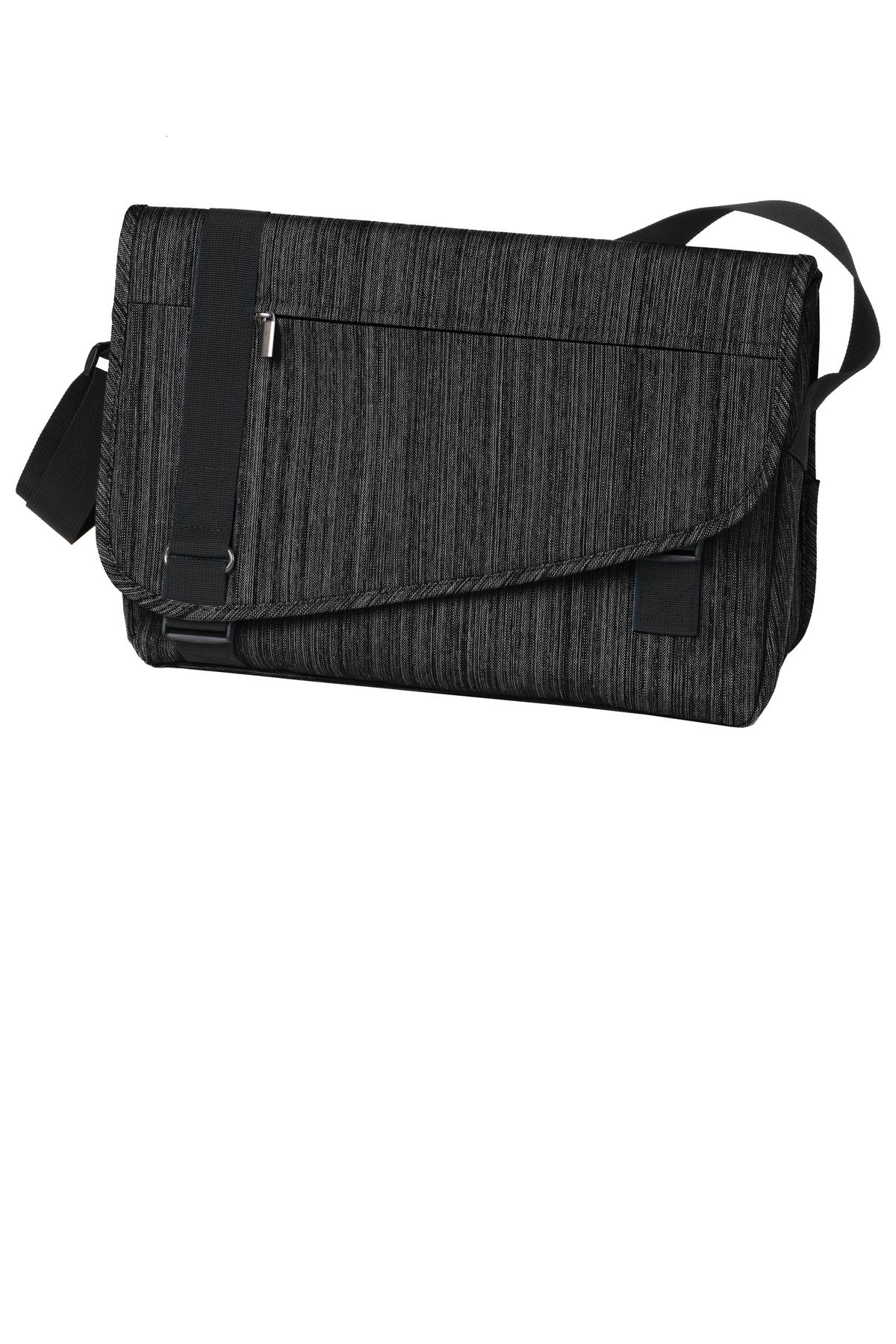 Port Authority Crossbody Messenger. BG303 - Storm - front
