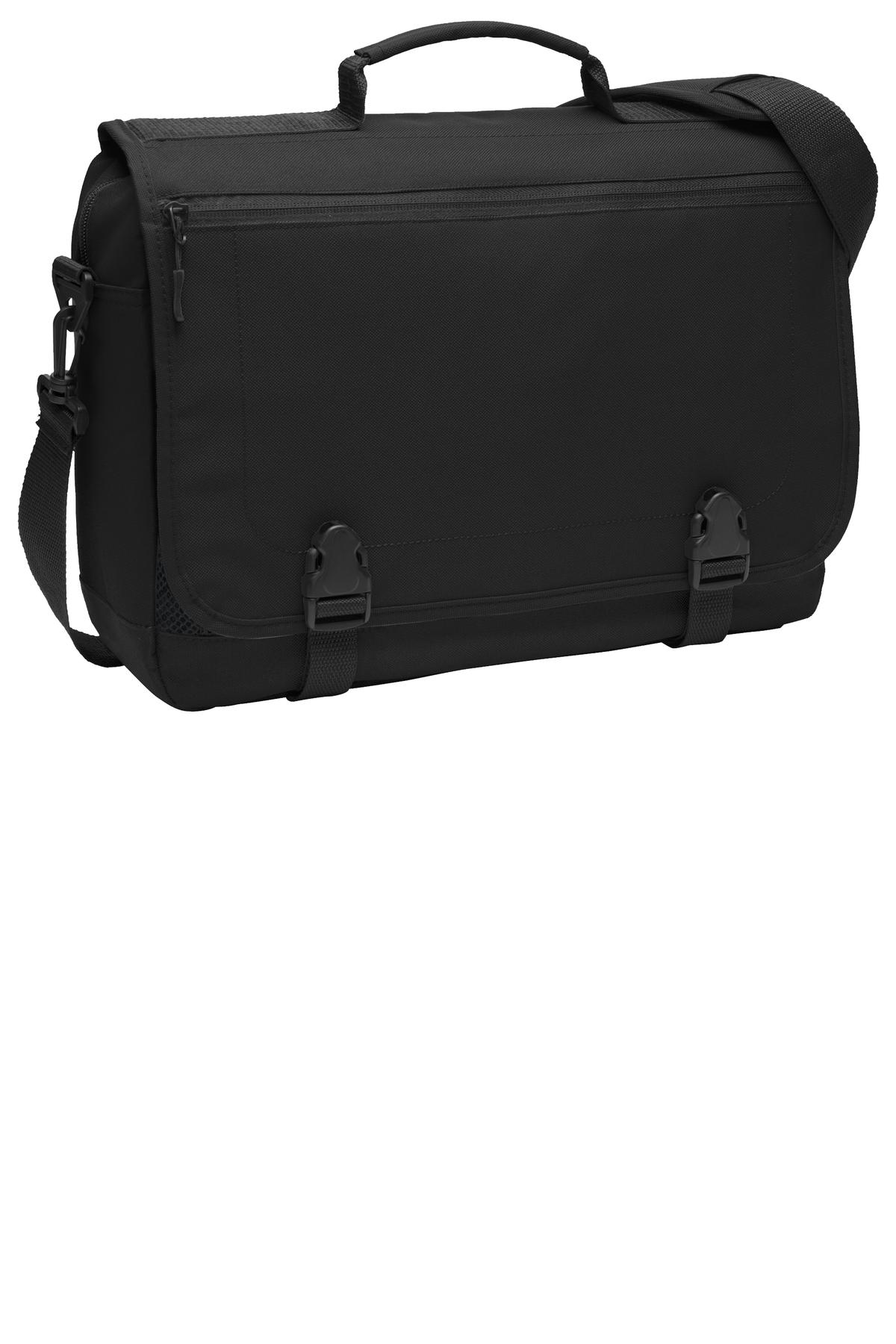 Port Authority Messenger Briefcase. BG304 - Black - front