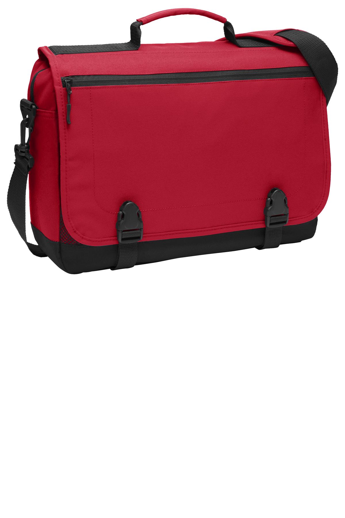 Port Authority Messenger Briefcase. BG304 - Chili Red - front