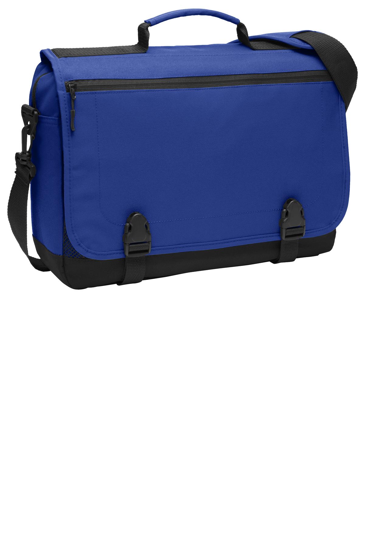 Port Authority Messenger Briefcase. BG304 - Twilight Blue - front