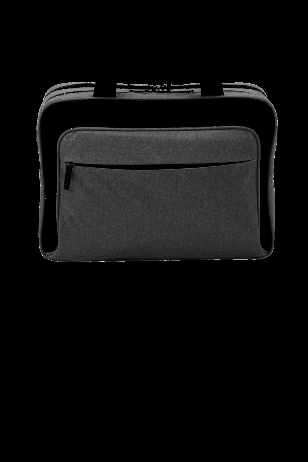 Port Authority Exec Briefcase. BG323 - Graphite Heather/ Black - front