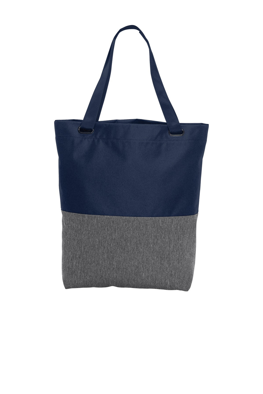 DISCONTINUED Port Authority Access Convertible Tote. BG418 - Heather Grey/ River Blue Navy - back