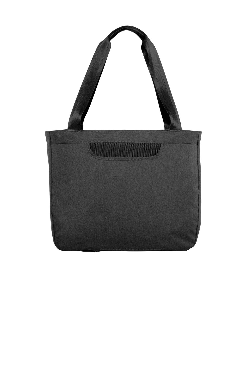 DISCONTINUED Port Authority Exec Laptop Tote. BG423 - Graphite Heather/ Black - back