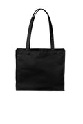 Port Authority Cotton Canvas Shopper Tote BG428 - Deep Black - front
