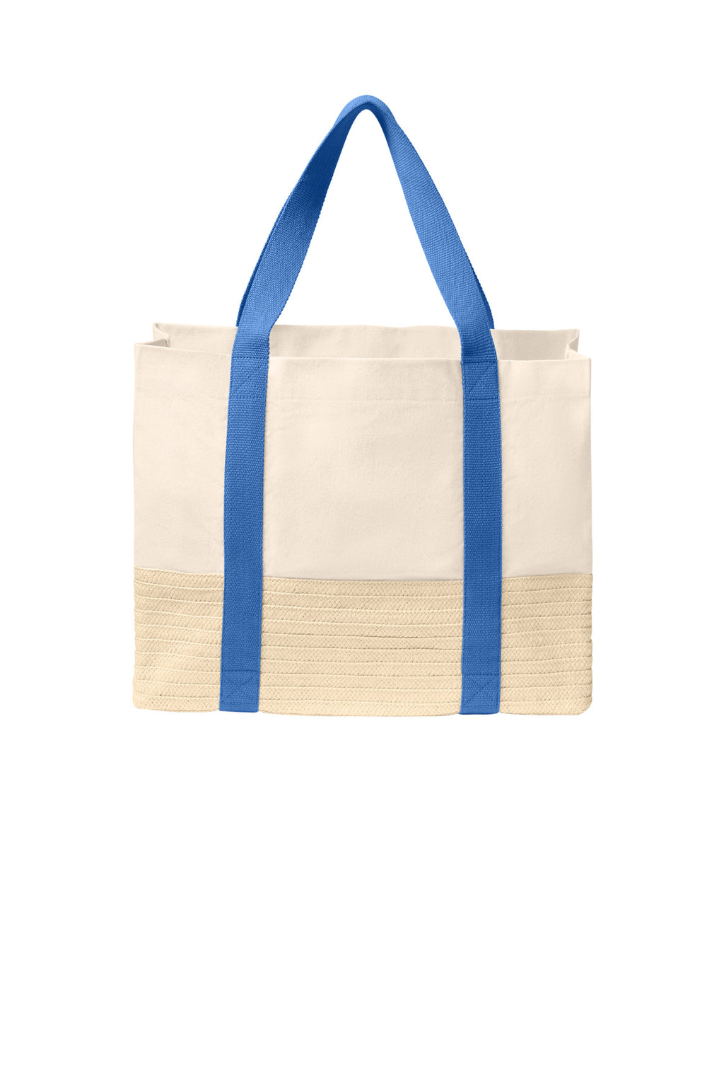 Port Authority Straw Market Tote BG450 - Ultramarine Blue - back