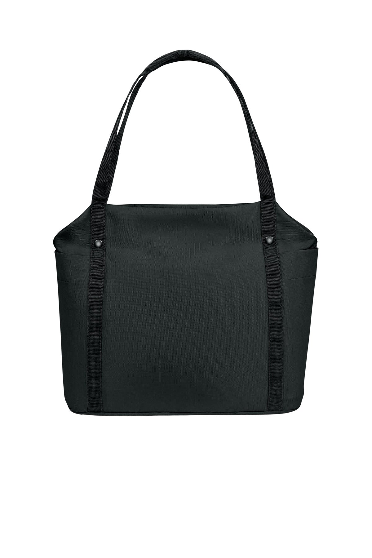 Port Authority Matte Oxford Tote BG472 - Deep Black - back