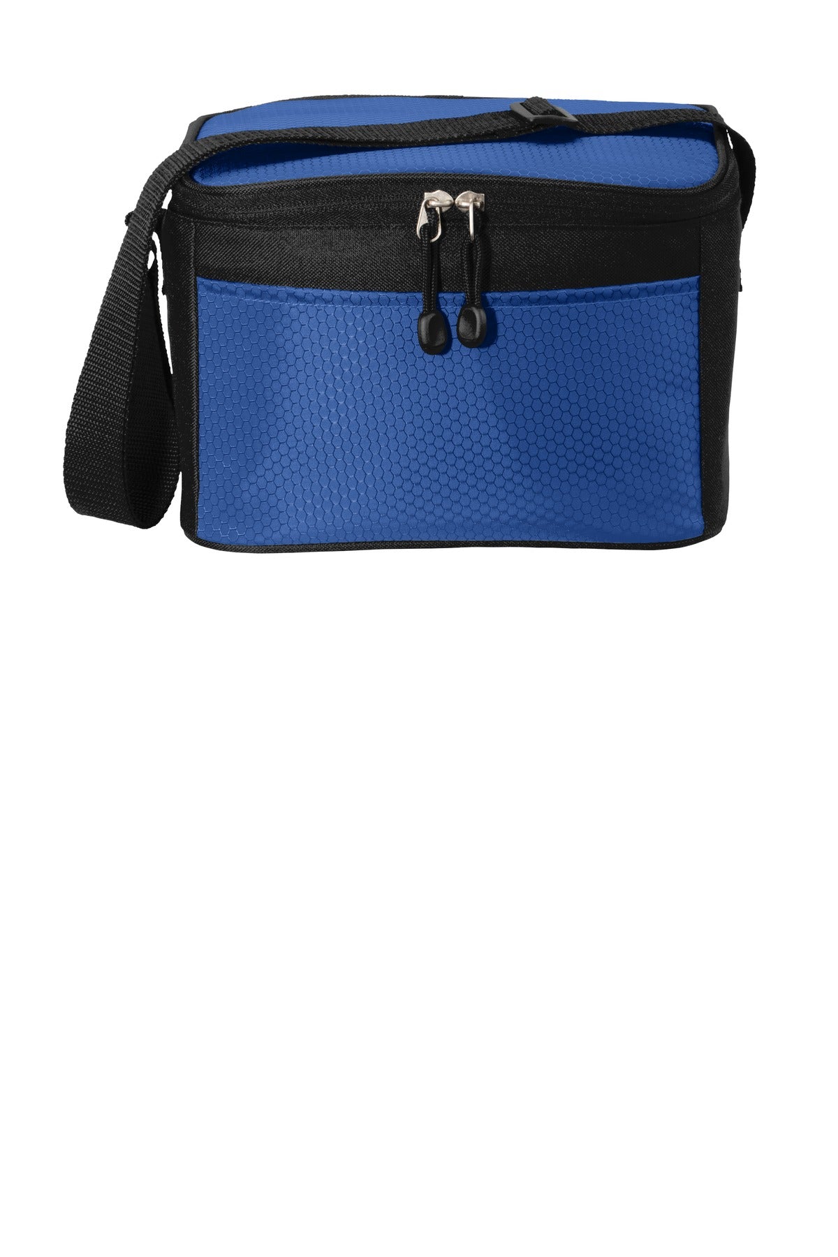 Port Authority 6-Can Cube Cooler. BG512 - Twilight Blue/ Black - front