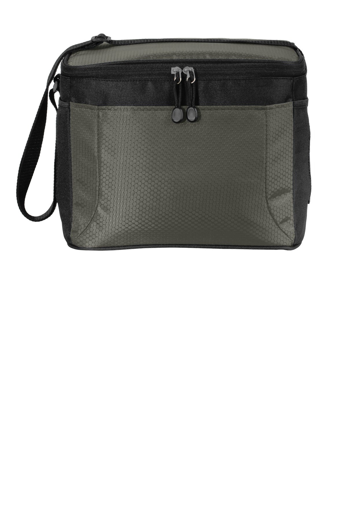 Port Authority 12-Can Cube Cooler. BG513 - Grey/ Black - front