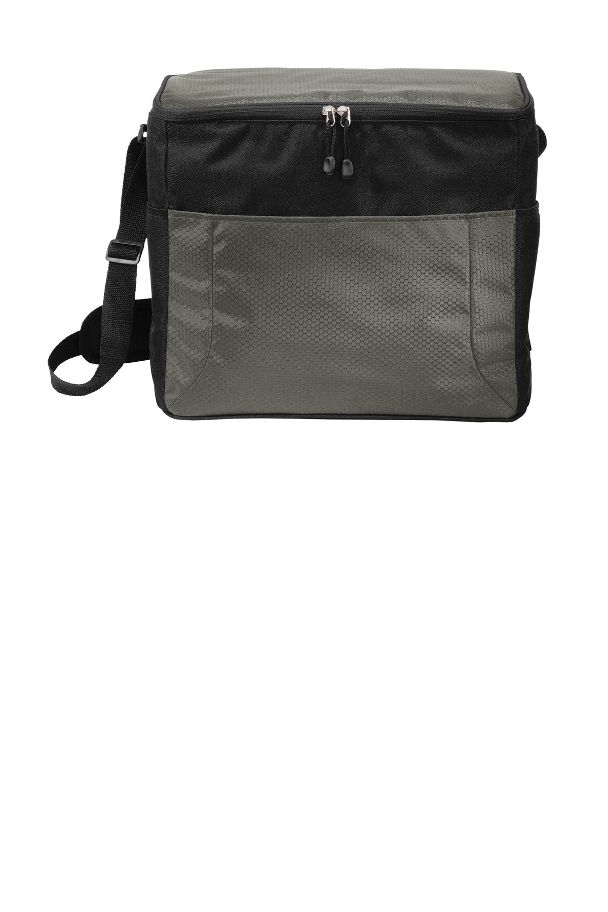 Port Authority 24-Can Cube Cooler. BG514 - Grey/ Black - front