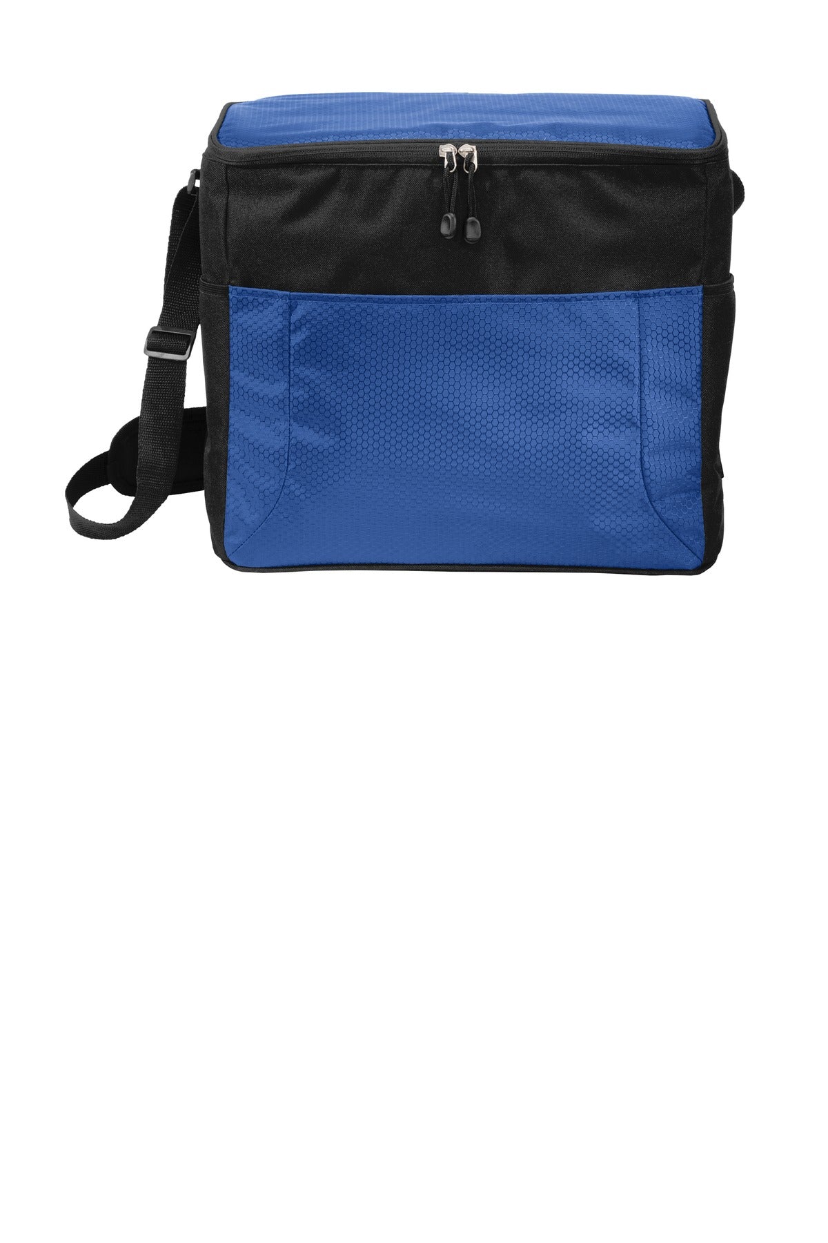 Port Authority 24-Can Cube Cooler. BG514 - Twilight Blue/ Black - front