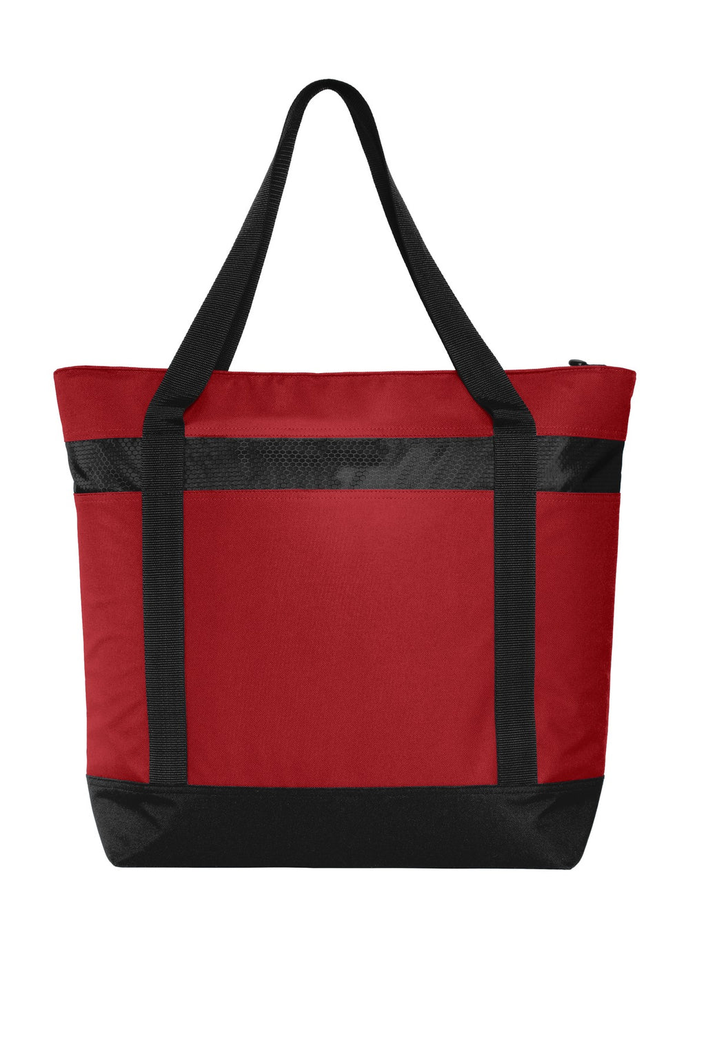 Port Authority Large Tote Cooler. BG527 - Chili Red/ Black - back