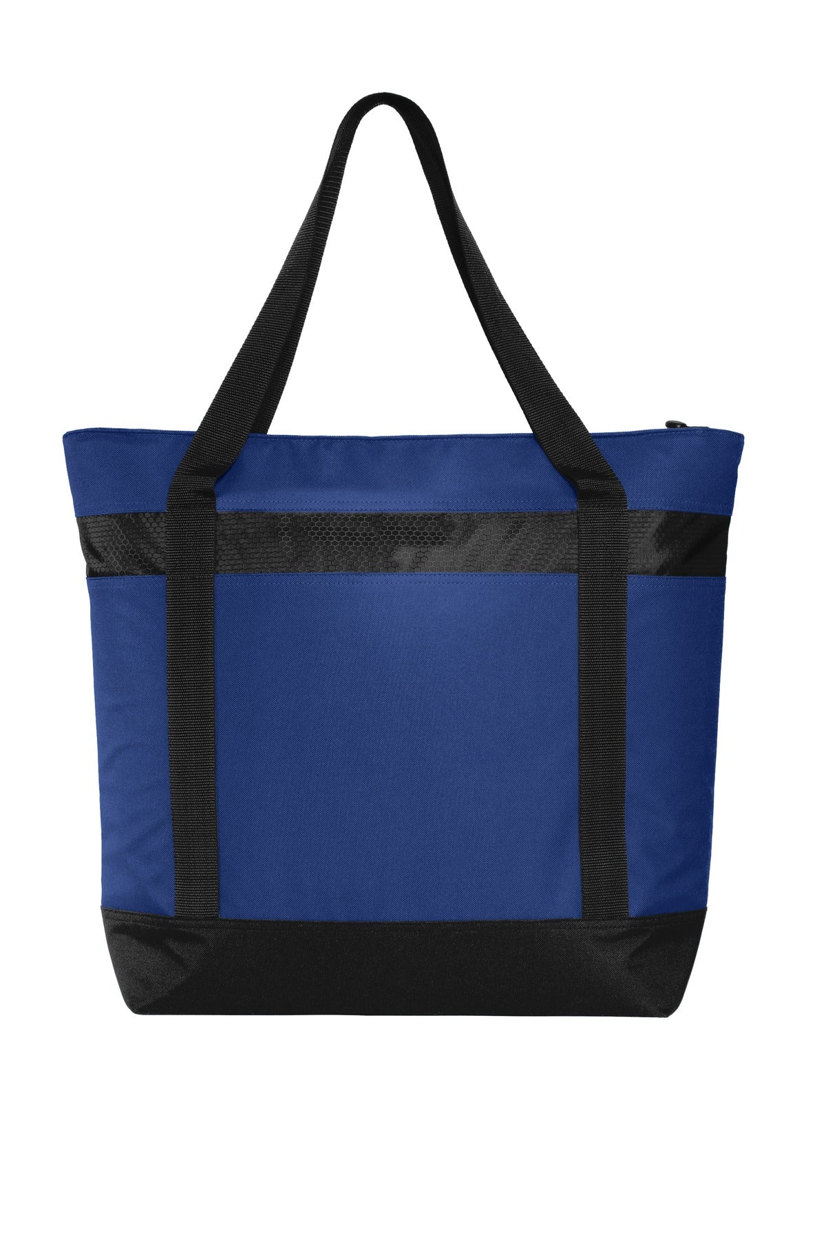 Port Authority Large Tote Cooler. BG527 - True Royal/ Black - back