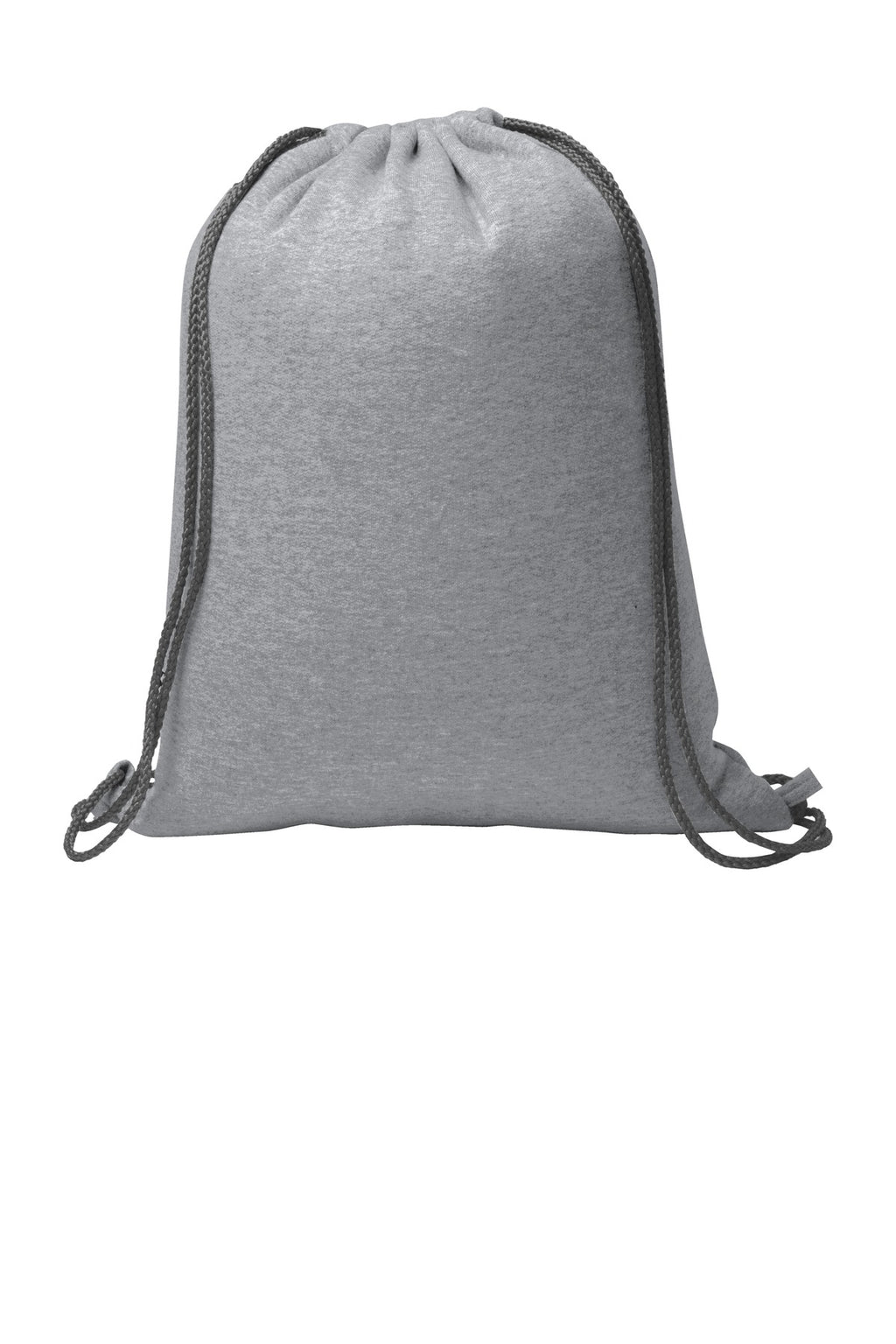 Port & Co Core Fleece Sweatshirt Cinch Pack. BG614 - Athletic Heather - back
