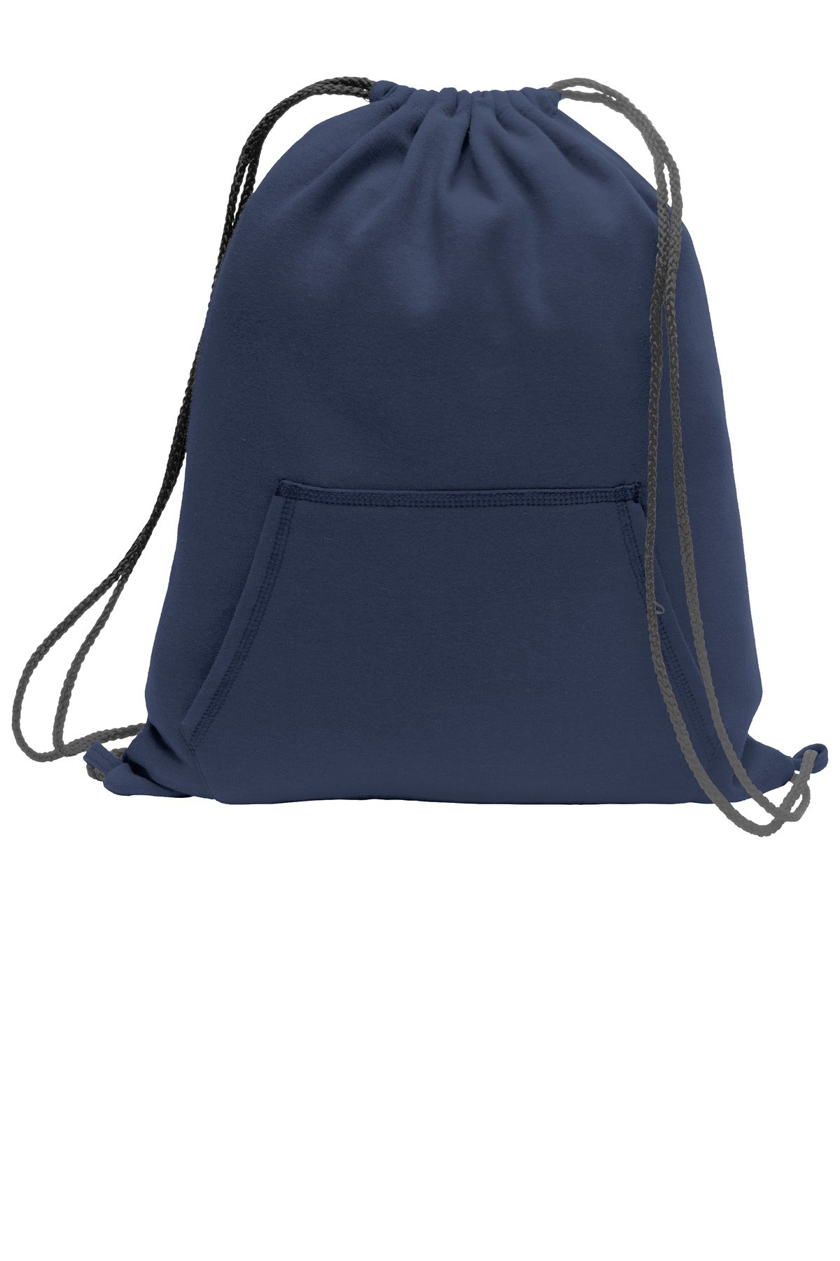 Port & Co Core Fleece Sweatshirt Cinch Pack. BG614 - Navy - front