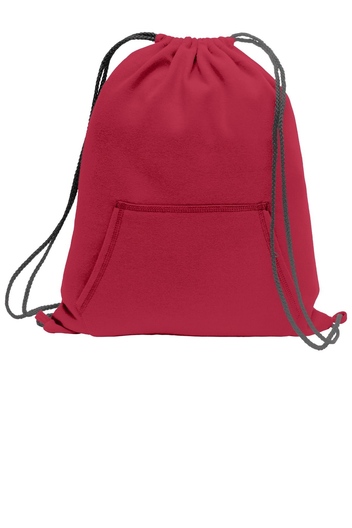 Port & Co Core Fleece Sweatshirt Cinch Pack. BG614 - Red - front