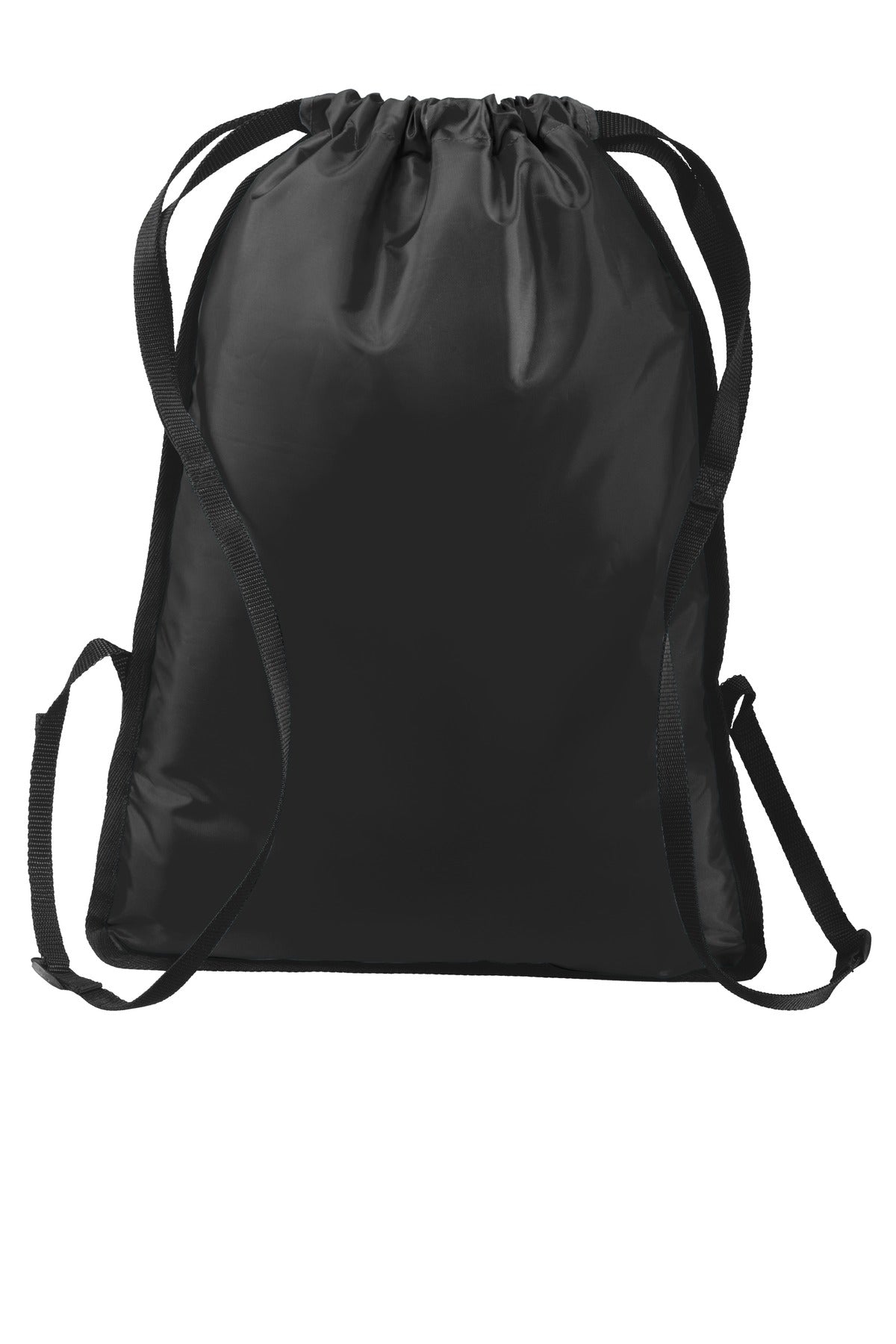 Port Authority Zip-It Cinch Pack. BG616 - Black/ Black - back